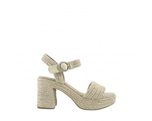 Sandalia Cuña Plataforma Yute